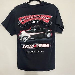 Goodguys Rod & Custom Association 2017 Speed & Power Charlotte Car Graphic Tee
